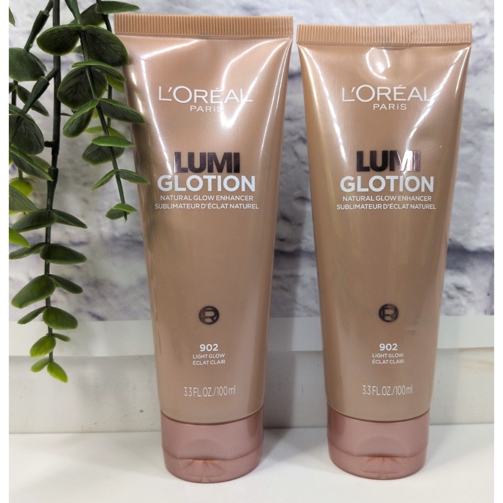 NEW LOT 2☀️L'Oreal Paris True Match Lumi Glotion 902 Light Natural Glow Enhancer